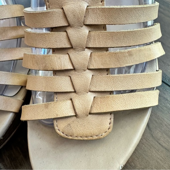 Beautiful Franco Sarto Leather Martin Strappy Sandal Heels - Picture 11 of 12